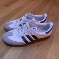 adidas スニーカー ホワイト/ブラック　SAMBA 27.5cm