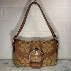 『良品』COACH　コーチ　ソーホー　シグネチャー柄　ワンショルダーバッグ