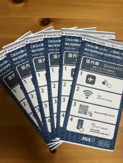 ANA エチケット袋 6枚セット 防水加工済み