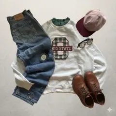 c-boy style(No.42) 王道アメカジ us製OHIO501 L