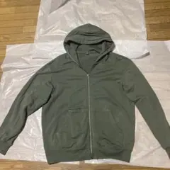 UNIQLO スウェットフルジップパーカー Lサイズ グリーン