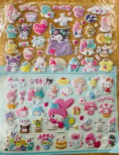 ラスト一点！大容量　サンリオ 大集合 ぷにぷに ぷっくり　シール