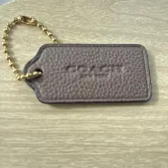 COACH チャーム バッグチャーム レザー ベージュ