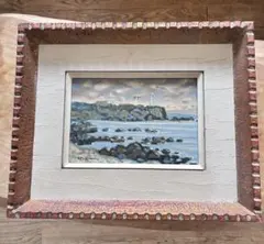 額装絵画 油彩 風景画 額装 サイン 1674 - メルカリ