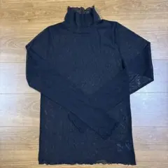 Spick&Spanドットチュールハイネックプルオーバー