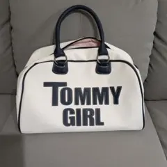 TOMMY GIRL ボストンバッグ ホワイト
