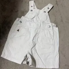 baby GAP ホワイトオーバーオール 60