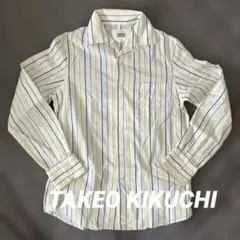 TAKEO KIKUCHI ストライプ長袖シャツ サイズ2