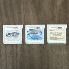 Nintendo 3DS ソフト 3点まとめ売り ポケモン ドラクエ ポポクロ