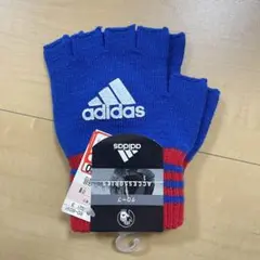 adidas 半指グローブ キッズ 青/赤