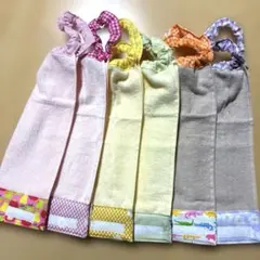 145.おりこうエプロン　おりこうタオル　タオルエプロン　6枚組　女の子