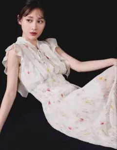Sustainableフリルプリーツワンピース snidel