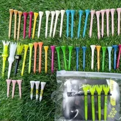 ゴルフティー まとめ売り HONMA・木・プラスチック含め 51本のサムネイル