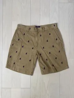 Polo Ralph Lauren 総柄刺繍 ショートパンツ ベージュのサムネイル