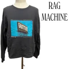 RAG MACHINE トレーナー プリント絵 大きめサイズ L
