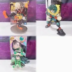 ヒロアカ 緑谷出久 爆豪勝己 蛙吹梅雨 フィギュア プライズ 3つ