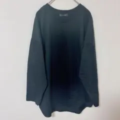 Anna Alice 【3L】スウェット ロンT 黒 バックロング