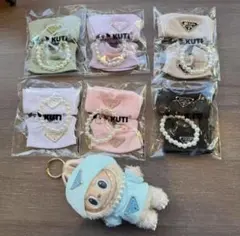 ラブブ labubu 着せ替え ニット 帽子 洋服 ホワイト