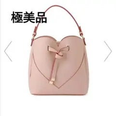 【極美品】VIS　ビス　2WAYハートカットバッグ　ピンク　ショルダーバッグのサムネイル