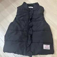 SLAP SLIP フリル付きダウンベスト 130