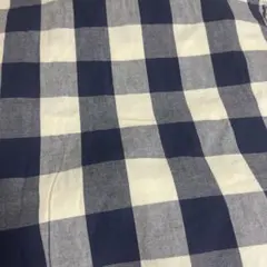 布地　ブルーホワイトチェック柄