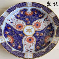 有田焼　松右衛門窯　金彩古伊万里　盛皿　大皿　色絵　金襴手　菊紋　唐草　和柄