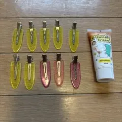 ヘアクリップ 10個 & イミテーションクリーム まとめ売り