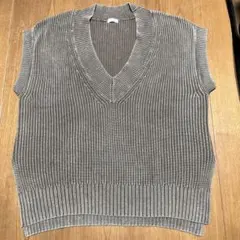 ニットベスト　オーバーサイズ（LL〜3L）