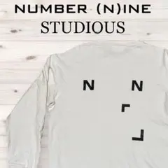 ナンバーナイン STUDIOUS コラボ スウェット 白 日本製のサムネイル