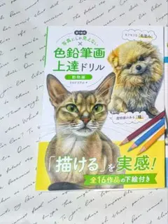 写真にしか見えない 色鉛筆画 上達ドリル 動物編 本