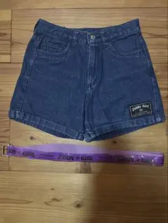 Ziddy Girl デニムショートパンツ ベルト付き