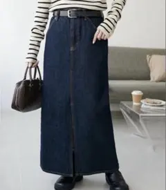 ディスコート　USコットンデニムナロースカート