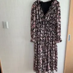 花柄ロングワンピース Lサイズ