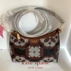セール！希少！ケイトスペード/大人高級感♪フラワーモノグラム2wayショルダー