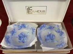 ルチアーノ•フォルネリス青い花模様 皿 5枚セット