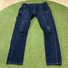 カジメイク 通年作業服 作業着 激ラクデニムカーゴ 6824