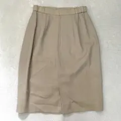 ラピーヌ タイトスカート オフィス ビジネス シンプル ベージュ 7号のサムネイル