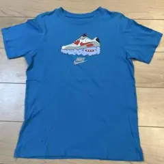 NIKE キッズ Tシャツ スニーカー柄　ブルーのサムネイル