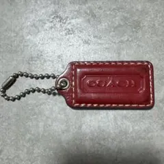 COACH ロゴチャーム タグ ㉝ レッド