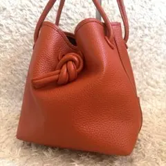 廃盤人気✨ヴァジック ショルダー ボンドミニ 2way シボ革 オレンジ