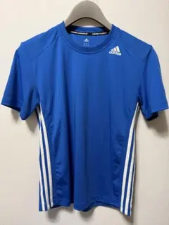adidas 青 Tシャツ Lサイズ