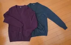 【男女兼用】UNIQLO Mサイズ カーディガン 2点セット