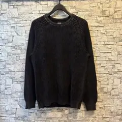 00s 00年代 OLD GAP ウォッシュド加工 リブ ニット ローゲージ