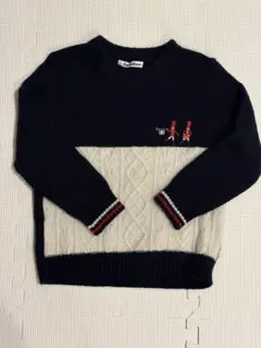 ファミリア　ネイビー セーター 100cm