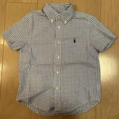 ポロラルフローレン 半袖シャツ ギンガムチェック110