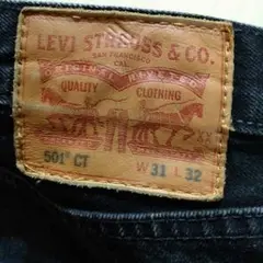 Levi's 501 CT ブラックデニム W31 L32