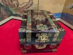 韓国伝統工芸 螺鈿細工 二段収納箱 鳳凰 宝石箱 漆器 - メルカリ