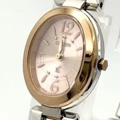 稼働品 CITIZEN シチズン xCクロスシー レディース腕時計 ピンク文字盤