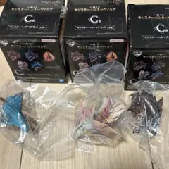 3種セット モンハン 一番くじ C賞 モンスターヘッドマグネット