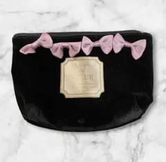 Maison de FLEUR メゾンドフルール リボンポーチ ブラック